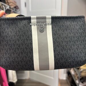 Michael Kors Black and White Logo Belt Bag